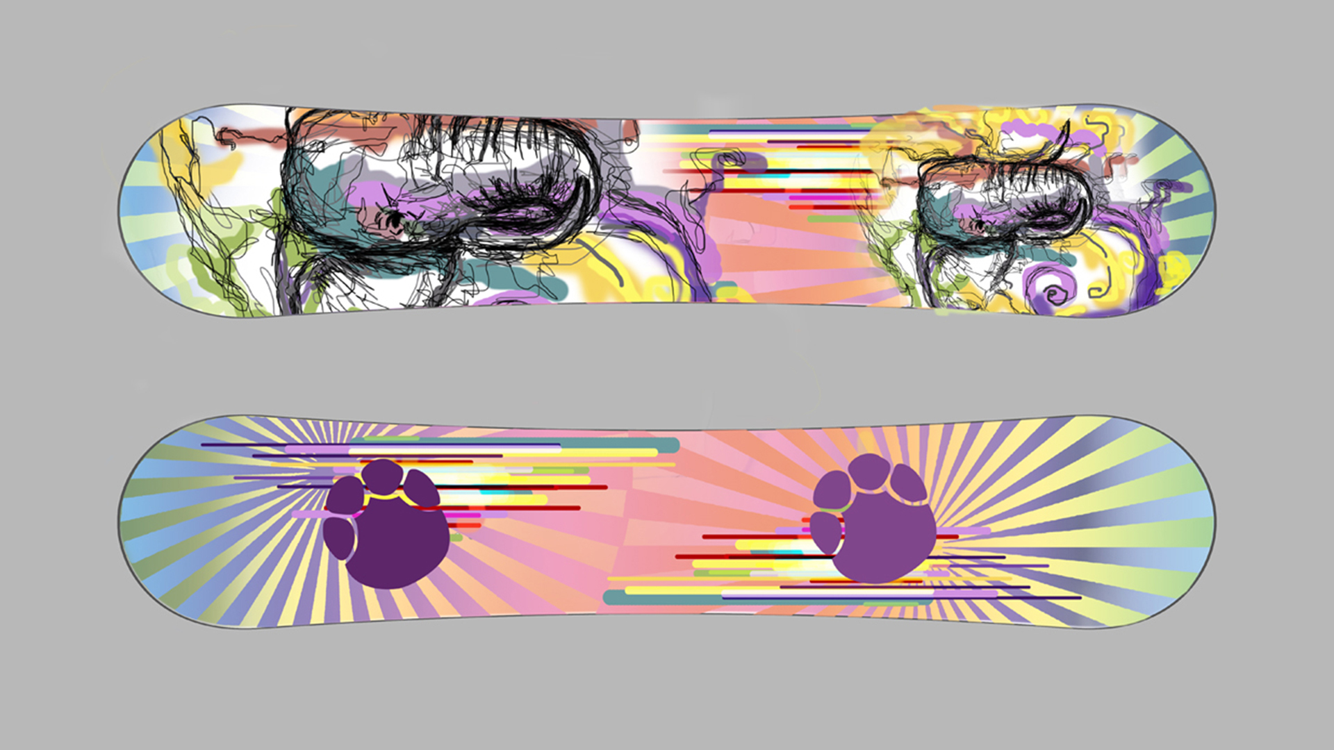 burton snowboards with the cut fingers
