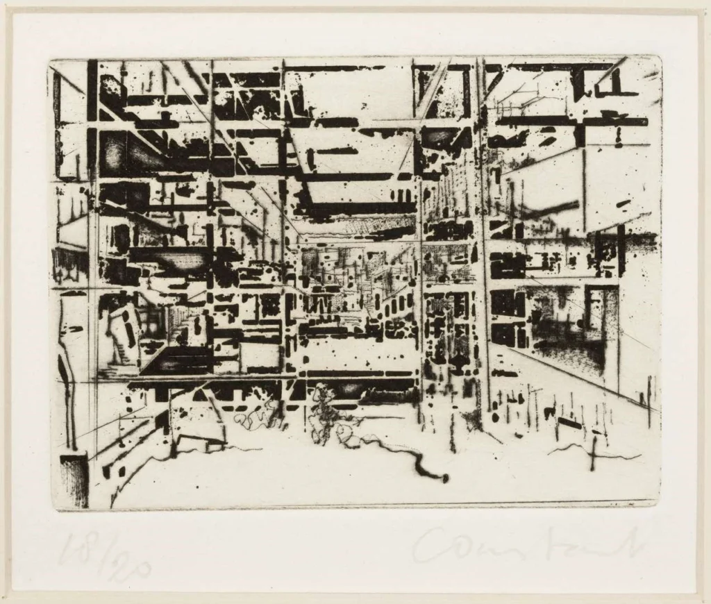 constant-nieuwenhuys-new-babylon-BAEM3-1024x870 Constant Nieuwenhuys'un Üniter Şehir Deneyi: New Babylon (Yeni Babil )